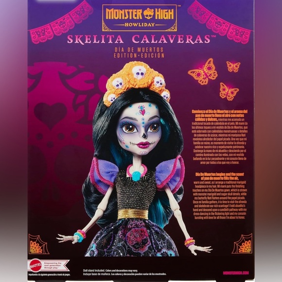 Monster High Skelita Calaveras Howliday Dia De Los Muertos Doll 2023 New - Picture 6 of 6